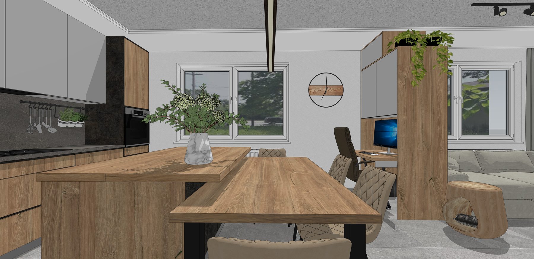 Interiérový dizajn – návrh obytného priestoru, realizácia MO design
